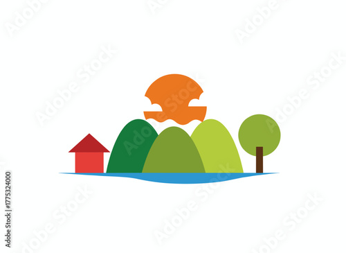 Illustrations of restaurant and café interiors featuring diners at tables, bar counters, and cozy coffeehouses, with customers eating meals in cafeterias, coffee shops, and coffee houses, rendered as