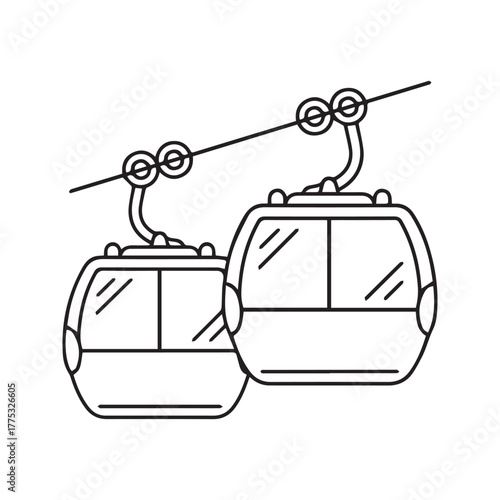 Cable Car Gondolas: Mountain Ski Resort Transport and Scenic Views