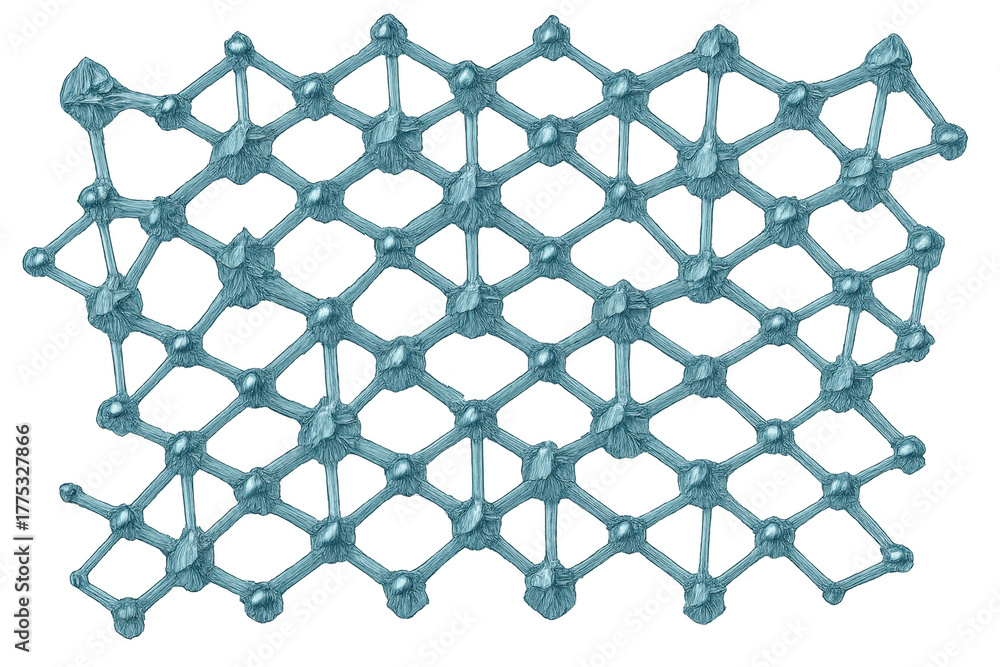Naklejka premium Abstract molecular structure lattice connection research science