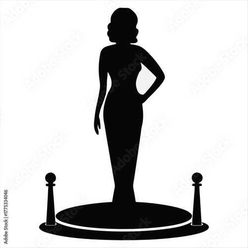 silhouette of fashion girls