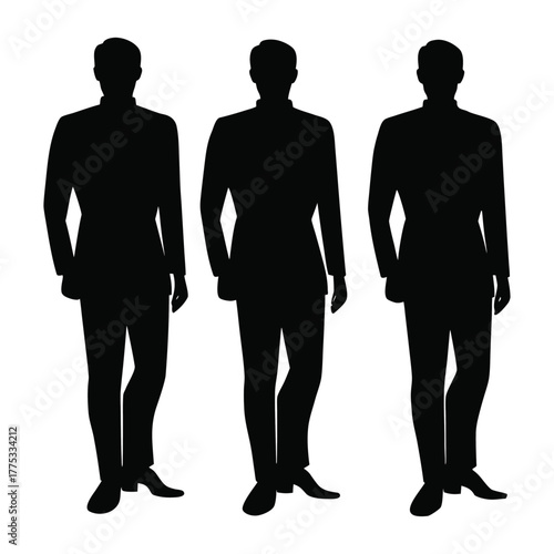 silhouettes of business people