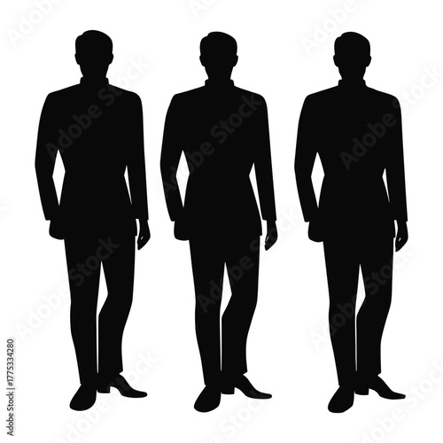 silhouettes of business people