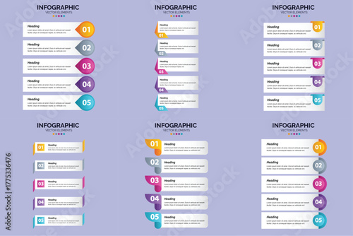 Circle Elements Corporate Infographic.
Creative Step-by-Step Infographic Diagram.
Colorful Statistics Analysis Infographic.
Minimal Process Flow Infographic.
Editable Infographic Vector.