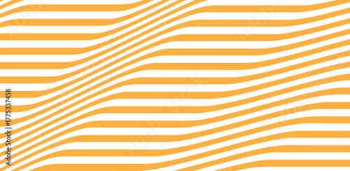 Curved honey-gold lines on a white background create a wavy, abstract pattern that provides a modern and dynamic visual texture, making it suitable for contemporary designs