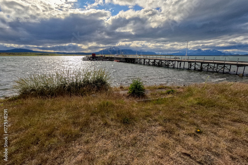 Wallpaper Mural Puerto Natales is a city in Chilean Patagonia. It is the capital of both the commune of Natales and the province of Última Esperanza Chile. The pier in the harbour. Torontodigital.ca