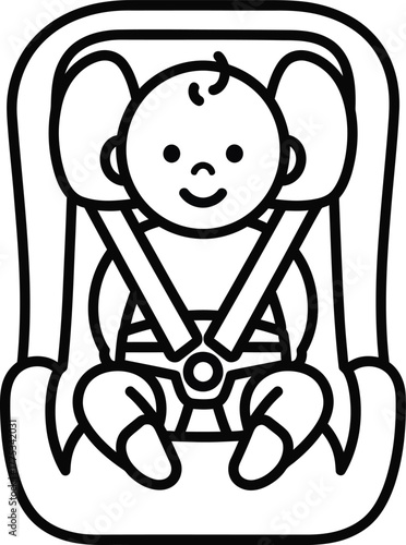 Baby car seat safety guide infant toddler child seat installation tips eps silhouette