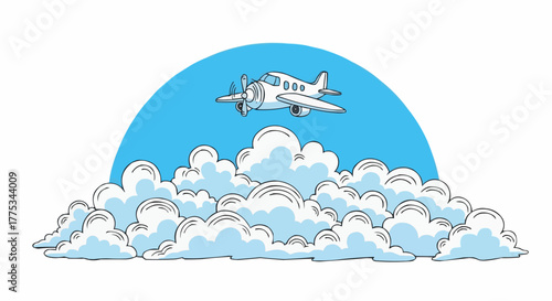 airplane flying in sky 