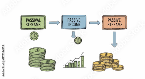 Passive income streams diagram 