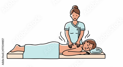 Massage session for relaxation