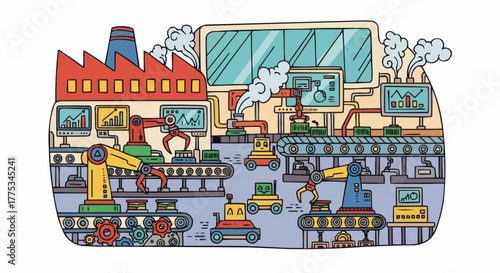 Factory Production Line.