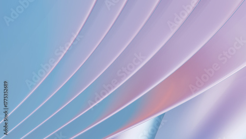 Abstract cloth imitation with folds. Light shades. Wallpaper, backdrop. 3D render.