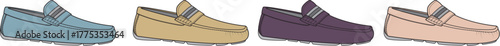 Stylish Footwear Collection A Variety of Colorful Moccasin Designs for Fashion and Comfort
