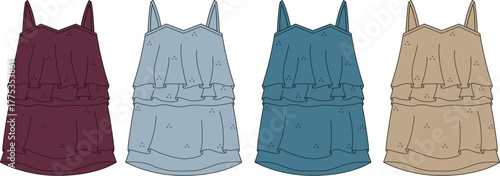 Stylish Ruffled Tank Tops in Various Colors Summer Fashion Essentials