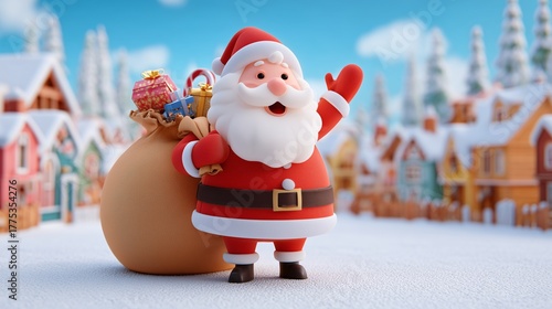 Christmas 3D Animation Pack – Santa Claus, Reindeer, Snowy Village, Gifts and Magical Holiday Backgrounds with Festive Lights and Cinematic Atmosphere, video Christmas, Christmas video, wallpaper