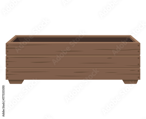 Simple wooden planter box ideal for gardens and outdoor spaces