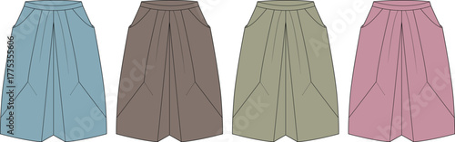 Collection of Colorful Hakama Designs Japanese Traditional Clothing