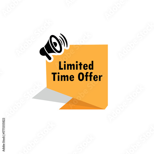 limited time offer label on white background