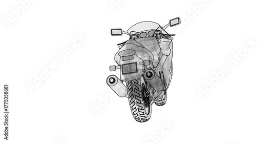 vector illustration of a fishing rod
