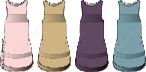 Diverse Dress Styles A Fashionable Selection of Sleeveless Garments