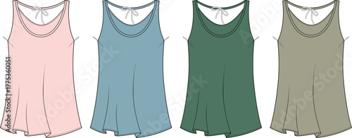 Colorful Sleeveless Tops Fashionable Wardrobe Essentials for Women