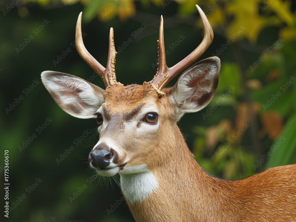 Naklejka premium white tailed deer
