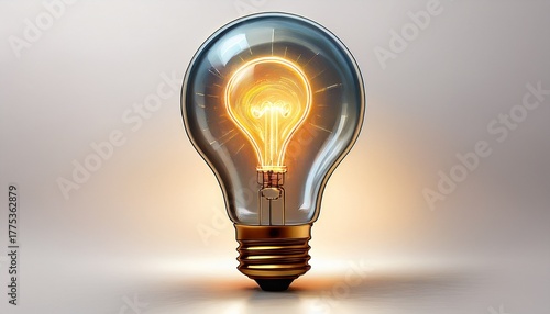 glowing question mark inside of a light bulb illuminates curiosity and problem solving on a white background