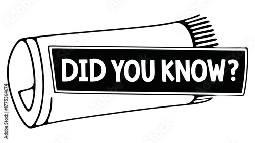 Illustration of a scroll with the text "Did You Know?"  