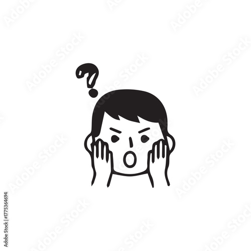 Puzzled Thought: An illustration of a person, head in hands, displaying a look of bewilderment.