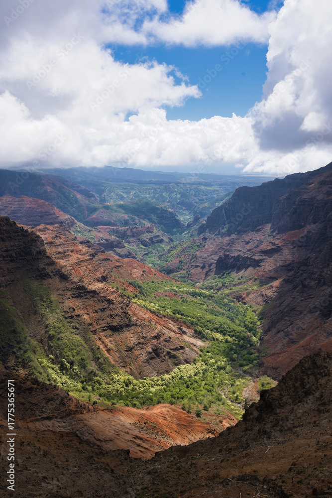 Naklejka premium Naturwunder Waimea Canyon, Kauai, Hawaii