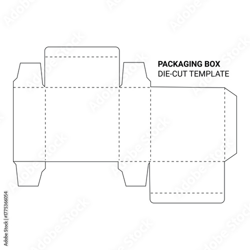Editable and resizable packaging box die-line template