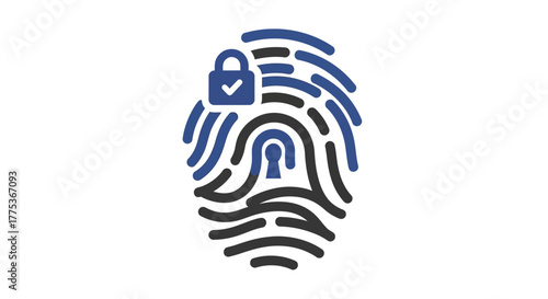 Secure digital access with biometric fingerprint authentication for personal data protection and privacy solutions