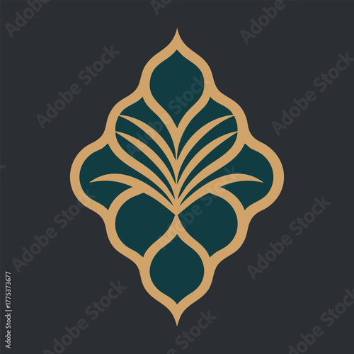 Luxury Islamic Pattern Ornament  Moroccan Tile Motif Vector