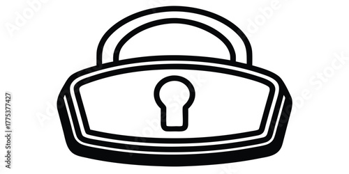 Lock Icon Vector Illustration Secure, Safe, Protection, and Privacy Symbol