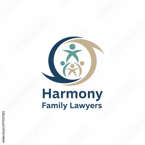 The “Harmony Family Lawyers” logo symbolizes unity, trust, and protection, representing a firm dedicated to guiding families through legal matters with care and balance.