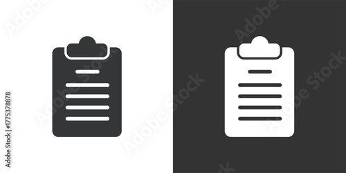 Blank Form icon. Solid glyph series icon