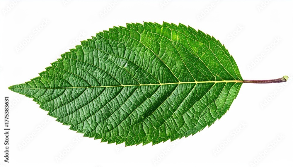 Obraz premium green leaf isolated on white