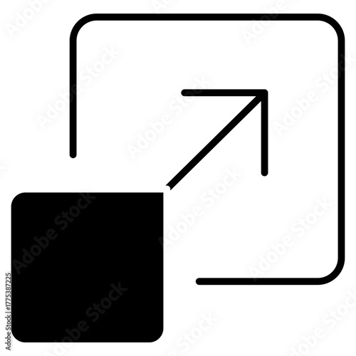 Scalability Glyph Icon