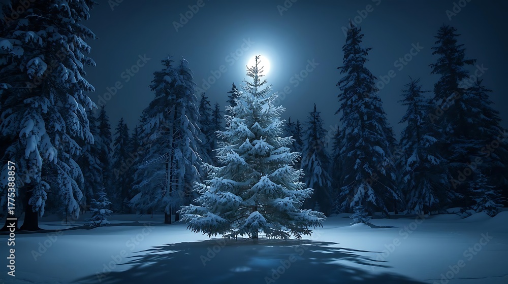 Fototapeta premium Futuristic Neon 2026 Glowing on Black