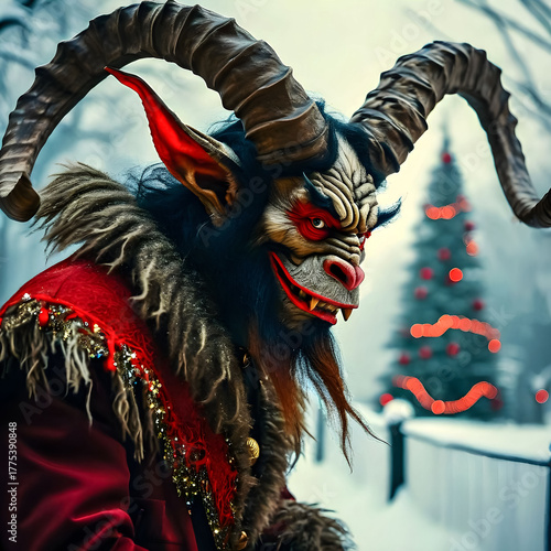 Krampus during the Christmas holidays