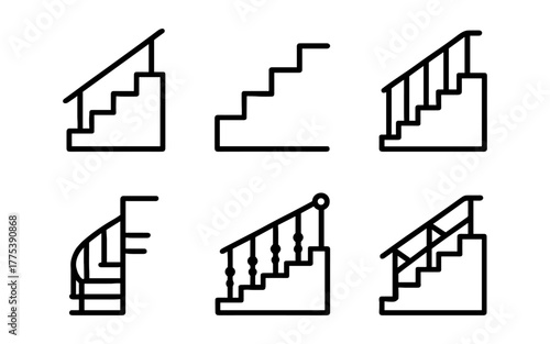 Linear staircase designs: modern minimalist railing concepts