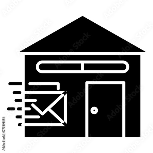 Direct Mail Glyph Icon