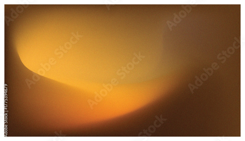 Luxurious Warm Gold and Brown Abstract Gradient Background with Smooth Curve and Cinematic Grainy Texture - Elegant Minimalist Template