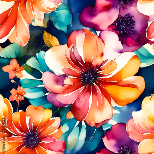 Ornamental flowers throughout the area