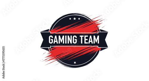 Unleash your competitive edge with this dynamic gaming team emblem, perfect for esports branding and passionate player recognition.