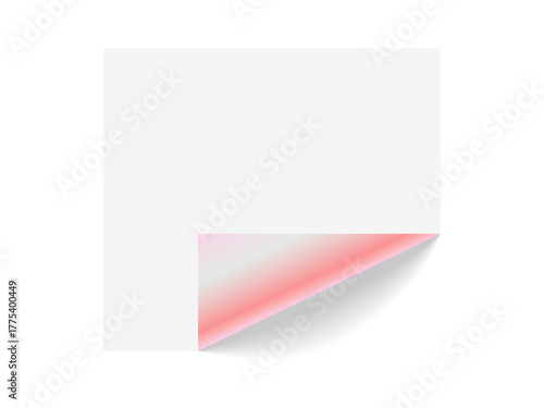 Curly page corner realistic illustration showing curled corners set, paper page curl fold and flip design, isolated vector mockup for presentation or branding layout