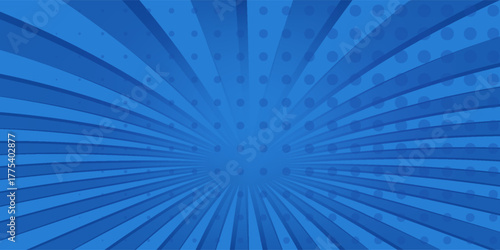 Simple pop art blue background. Banner vector illustration nice modern good light vintage design art poster