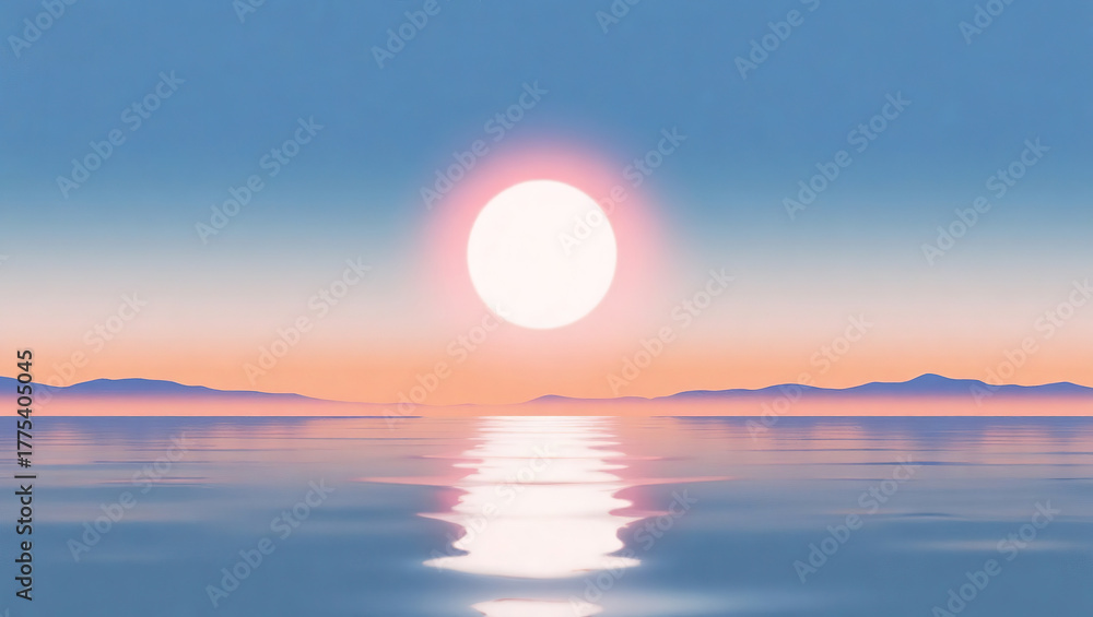 Fototapeta premium SunsetOverCalmSea