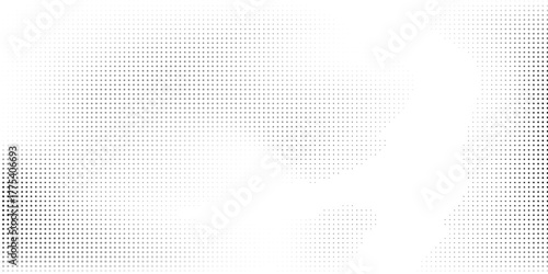 Dot halftone wave pattern abstract gradient background. Faded grit noise texture. vintage