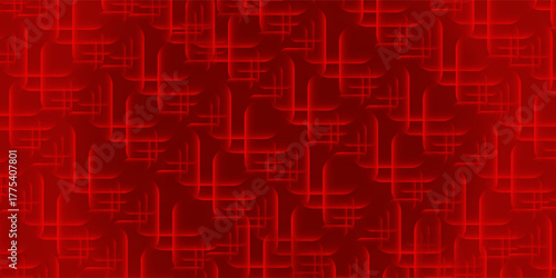 Red abstract background with glowing geometric lines. Modern shiny red gradient modern simple art good nice template technologhy shiny noise minimalist red