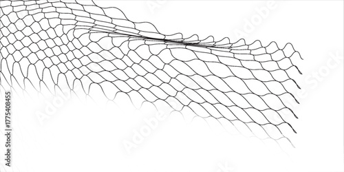 Mesh texture for fishing nets. Seamless pattern for sportswear or soccer goal, volleyball net, basketball hoop